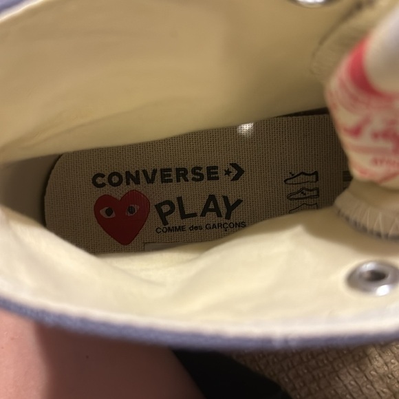 COMME DES GARÇONS PLAY x CONVERSE Black Heart All Star '70 High Size Men’s 9 - Picture 7 of 7